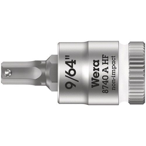  Zyklop Knarren Zubehör, 1/4" 8740 A HF Zyklop Bitnuss mit 1/4"-Antrieb, mit Haltefunktion für Innensechskantschrauben, 9/64" x 28 mm 12453217