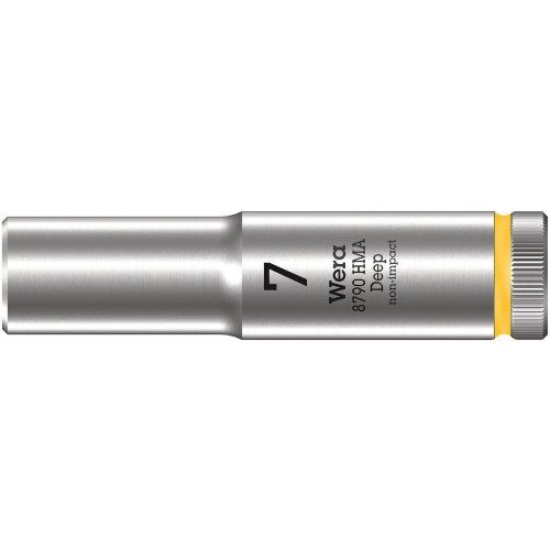  Zyklop Knarren Zubehör, 1/4" 8790 HMA Deep Steckschlüsseleinsatz mit 1/4"-Antrieb, 7 x 50 mm 12453224