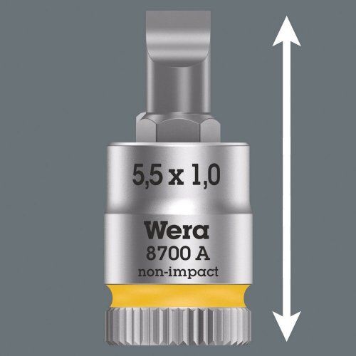  Zyklop Knarren Zubehör, 1/4" 8700 A FL Schlitzschrauben Zyklop Bitnuss mit 1/4"-Antrieb, 1,2 x 6,5 x 28 mm 12453308