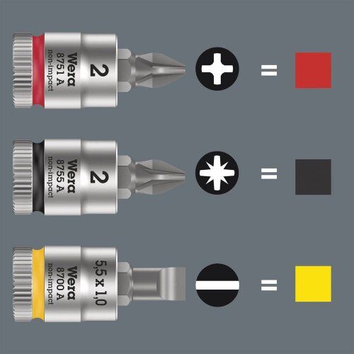 Zyklop Knarren Zubehör, 1/4" 8755 A Pozidriv Zyklop Bitnuss mit 1/4"-Antrieb, PZ 1 x 28 mm 12453235