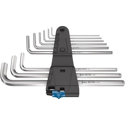  Winkelschlüssel für Innensechskantschrauben 950/9 L Hex-Plus HF 1 Winkelschlüsselsatz, metrisch, gestellverchromt, mit Haltefunktion, 9-teilig 12452934