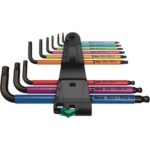  Winkelschlüssel für Innensechskantschrauben 950/9 Hex-Plus Multicolour 1 Winkelschlüsselsatz, metrisch, BlackLaser, 9-teilig 12452862