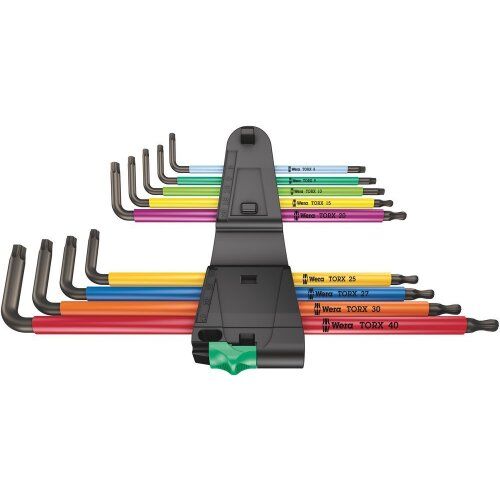  Winkelschlüssel für TORX®-Schrauben 967/9 TX XL Multicolour 1 Winkelschlüsselsatz, lang, 9-teilig 12452654