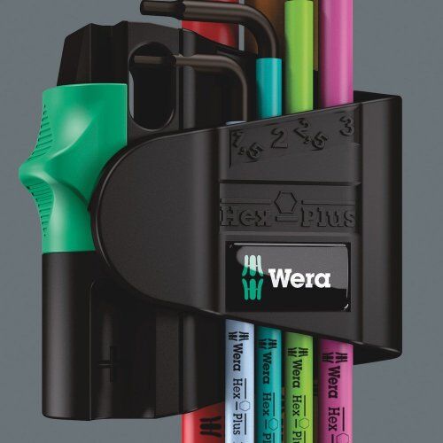  Winkelschlüssel für Innensechskantschrauben 950/7 Hex-Plus Multicolour Magnet 1 Winkelschlüsselsatz, metrisch, BlackLaser, 7-teilig 12452789