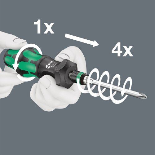  Schraubendreher-Sätze Wera Kraftform Kompakt Turbo 1, 18-teilig 12451924