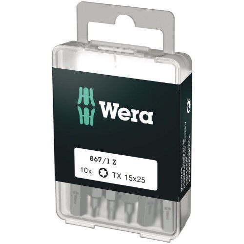  Bits für TORX®-Schrauben 867/1 DIY TORX Bits, TX 15 x 25 mm, 10-teilig 12454116