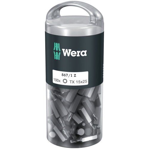  Bits für TORX®-Schrauben 867/1 TORX DIY 100, TX 15 x 25 mm, 100-teilig 12454272