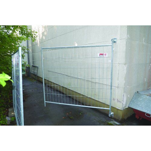  Bauzäune und Zubehör Weiteres Zubehör müba-Wandhalter für Bauzäune, mit Sicherungsschraube und Mutter, ohne Wandbefestigungsschrauben (1 Satz = 2 Wandhalter im Karton) 12444508