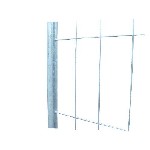  Bauzaun Typ A müba-Mobilzaun Typ A, Länge 3,50 m, Höhe 2,00 m, mit angeschweißten Haken und Ösen, Maschenweite 105 x 290 mm, verzinkt 12444463