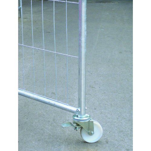  Bauzäune und Zubehör Weiteres Zubehör müba-Rollenfuss Ø125 mm zum Einstecken in Torelement und Bauzaun 12444515
