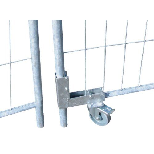  Bauzäune und Zubehör Weiteres Zubehör müba-Torrolle mit Anschraubwinkel für Bauzaun, verzinkt 12444509