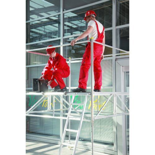  Alu-Rollbock müba-Alu-Rollbock inkl. Leiter, Arbeitshöhe bis 3,75 m, Plattformhöhe verstellbar von 0,45 - 1,75 m, Standfläche 1,80 x 2,05 m, Belastung 1,5 kN/m², A 12444774