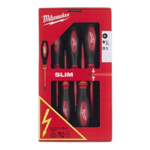  VDE Schraubendreher Slim-Schraubendreher VDE Set 5-tlg. 12444035