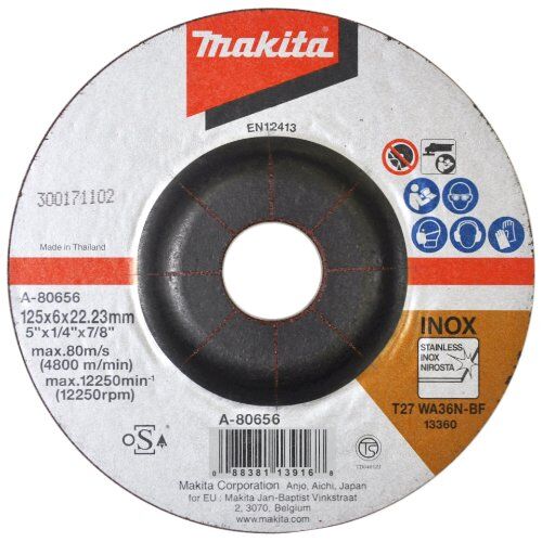  Schruppscheiben 115 / 125 / 150 mm Edelstahl Makita Schruppscheibe 150 mm, 10 Stk. 12425799