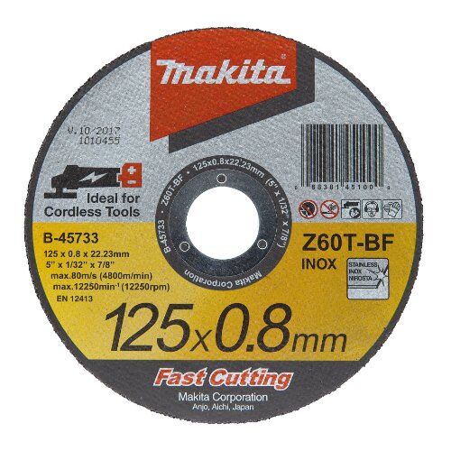  Trennscheiben 115 / 125 / 150 mm Edelstahl Makita Trennscheibe 125 x 0,8 mm, INOX 12425810