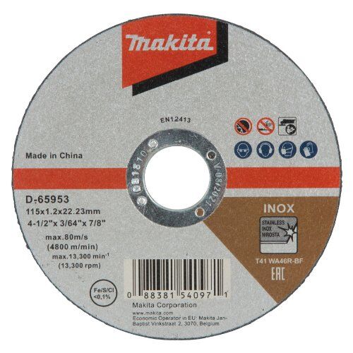  Edelstahl Makita Trennscheibe 115 x 1,2 mm, INOX 12425811