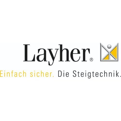  Leitern Layher Stufenstehleiter TOPIC 3 Stufen; Aluminiumleiter 2x3 Stufen 80 mm breit, beidseitig begehbar, klappbar, Länge 0.75 m 12405350