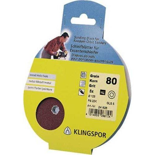  KLINGSPOR Klett-Schleifscheibe PS 22 K PS 22 K Scheiben kletthaftend 115 mm Korn 120 Lochform S4 SB-verpackt im Reiter 12459222