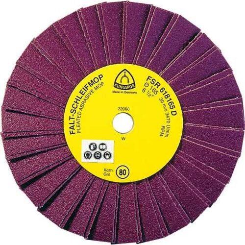  KLINGSPOR Schleifmoprad FSR 618 für Metall Universal FSR 618 Schleifmopräder 165 x 14 mm Korn 60 Einreihig 2 Lamellen pro Paket 12459777