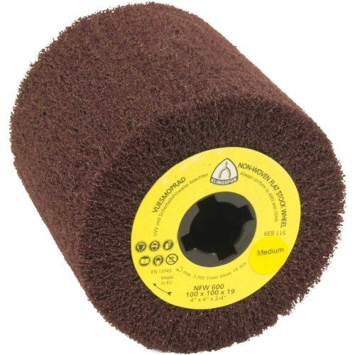  KLINGSPOR Satinierwalze NFW 600 S für Metall Universal, Edelstahl NFW 600 Vlieswalzen 110 x 100 x 19 mm Coarse Korund 12459760