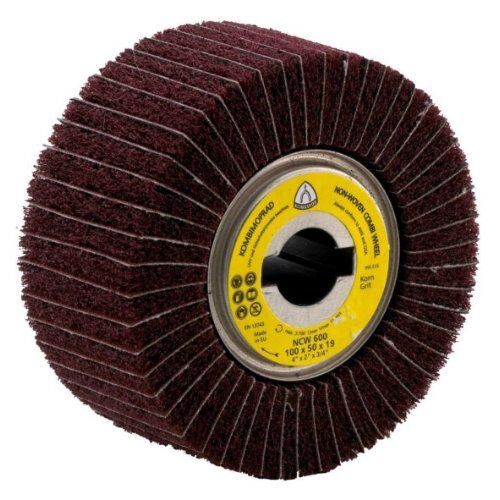  KLINGSPOR Satinierwalze NCW 600 S für Metall Universal, Edelstahl NCW 600 Vlieswalzen 100 x 50 x 19 mm Korn 100 Medium 12459746