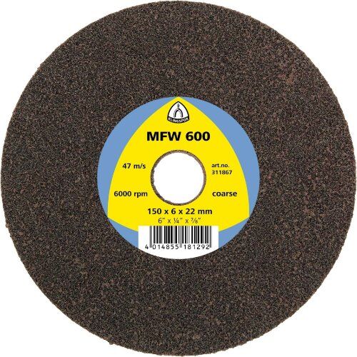  KLINGSPOR Kompaktscheibe MFW 600 Siliziumkarbid MFW 600 Kompaktscheiben, 150 x 6 x 25,4 mm Medium Siliziumkarbid 12459476