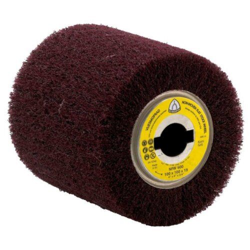 KLINGSPOR Satinierwalze NFW 600 S für Metall Universal, Edelstahl NFW 600 Vlieswalzen 100 x 100 x 19 mm Coarse Korund 12459753