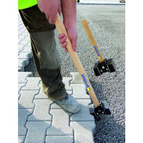  Pflasterwerkzeuge Probst Gummihammer GH-K, mit kurzem Stiel, Stiel 400 mm 12448549