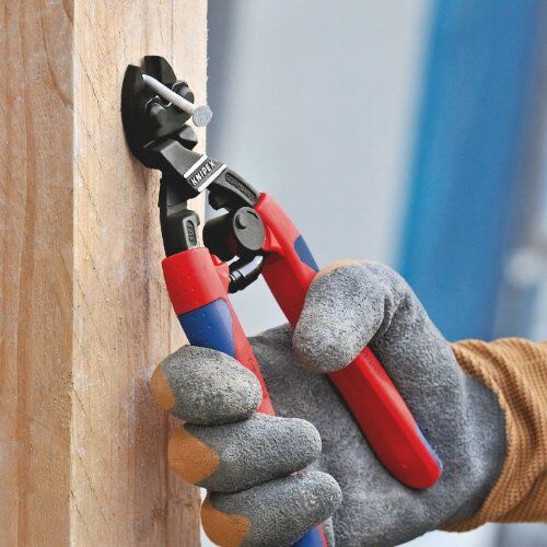  KNIPEX CoBolt® Kompakt-Bolzenschneider KNIPEX 71 22 200 CoBolt® Kompakt-Bolzenschneider mit schlanken Mehrkomponenten-Hüllen schwarz atramentiert 200 mm 12380424