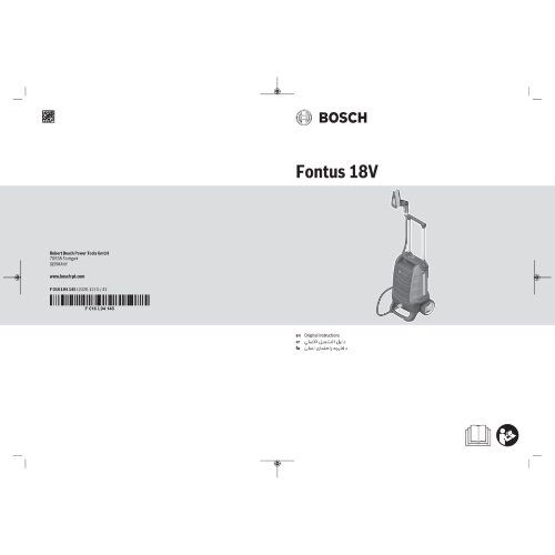  Hochdruckreiniger Akku-Reinigungsgeräte für den Außenbereich Bosch Akku-Reinigungsgeräte für den Außenbereich Fontus 18V 12377859