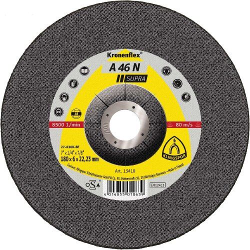  Schruppschleifscheibe A 46 N Schruppscheiben 180 x 6 x 22,23 mm gekröpft 12460479