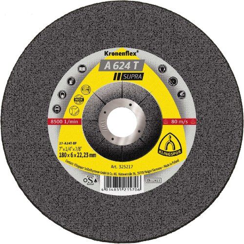  Schruppschleifscheibe A 624 T Schruppscheiben 230 x 6 x 22,23 mm gekröpft 12460511