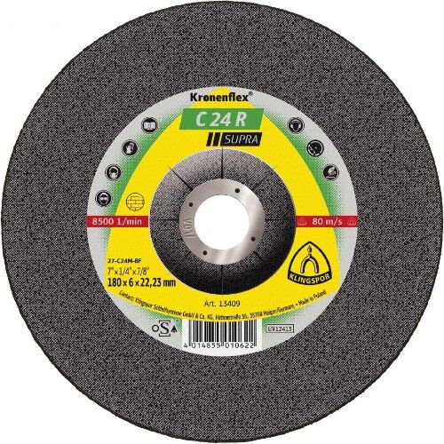  Schruppschleifscheibe C 24 R Schruppscheiben 125 x 6 x 22,23 mm gekröpft 12460518