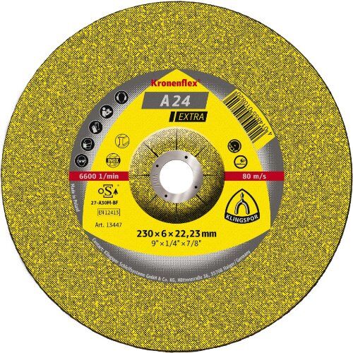  Schruppschleifscheibe A 24 EX Schruppscheiben 230 x 6 x 22,23 mm gekröpft 12460492