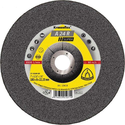  Schruppschleifscheibe A 24 R Schruppscheiben 180 x 8 x 22,23 mm gekröpft 12460488