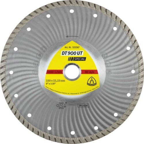  Klingspor Special DT 900 UT Diamanttrennscheiben DT 900 UT Diamanttrennscheiben 125 x 2,2 x 22,23 mm 2,2 x 10 mm geschlossener Rand Turbo 12460763