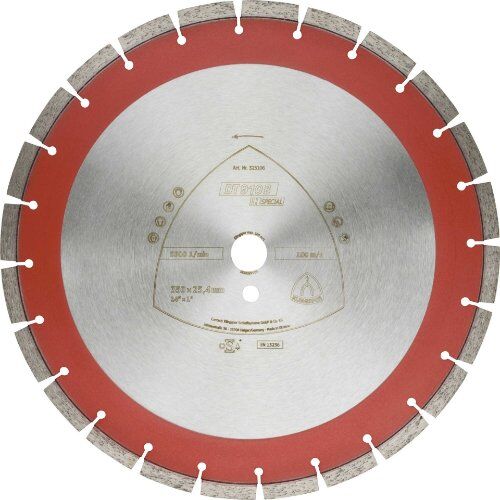  Klingspor Special DT 910 B Diamantgroßtrennscheiben DT 910 B Diamanttrennscheiben 500 x 3,7 x 25,4 mm 36 Segmente 40 x 3,7 x 11 mm Engverzahnt 12460783