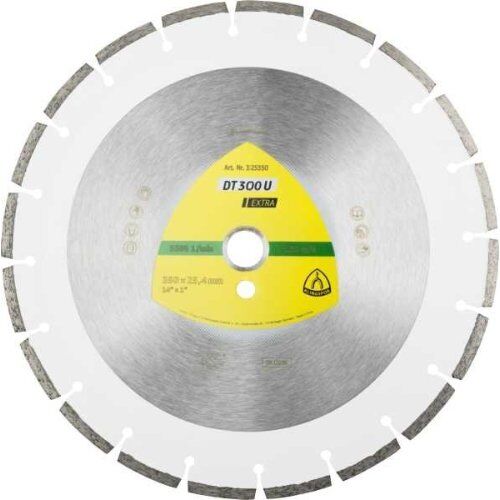  Klingspor Extra DT 300 U Diamanttrennscheiben DT 300 U Diamanttrennscheiben 350 x 2,8 x 30 mm 20 Segmente 50,1 x 2,8 x 7 mm Standardverzahnung 12460636