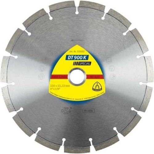 Klingspor Special DT 900 K Diamantgroßtrennscheiben, Engverzahnt DT 900 K Diamanttrennscheiben 300 x 2,8 x 25,4 mm 21 Segmente 40 x 2,8 x 10 mm Engverzahnt 12460706