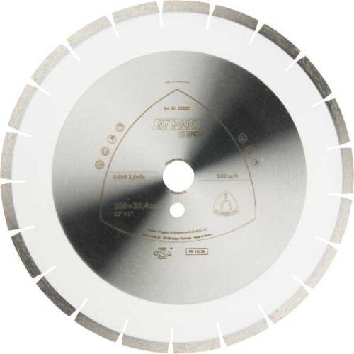  Klingspor Special DT 900 U Diamantgroßtrennscheiben, Engverzahnt DT 900 U Diamanttrennscheiben 500 x 3,7 x 30 mm 36 Segmente 40 x 3,7 x 10 mm Engverzahnt 12460740