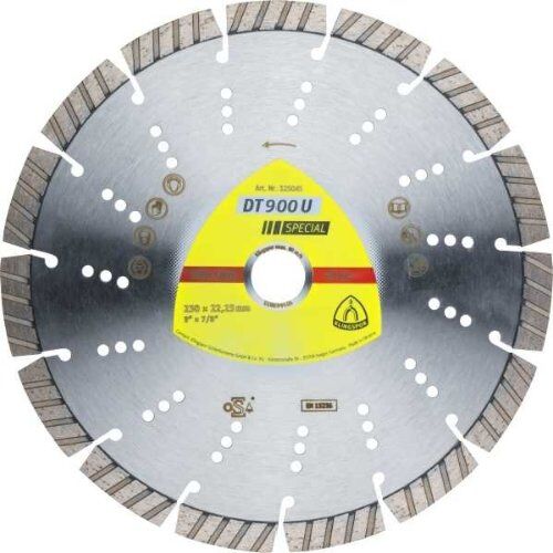  Klingspor Special DT 900 U Diamanttrennscheiben, Standard Turbo DT 900 U Diamanttrennscheiben 115 x 2,4 x 22,23 mm 8 Segmente 33 x 2,4 x 12 mm Standard Turbo 12460755