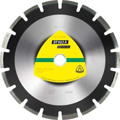  Klingspor Special DT 902 A Diamantgroßtrennscheiben DT 902 A Diamanttrennscheiben 300 x 2,8 x 25,4 mm 18 Segmente 40 x 2,8 x 12 mm Weitverzahnt 12460767
