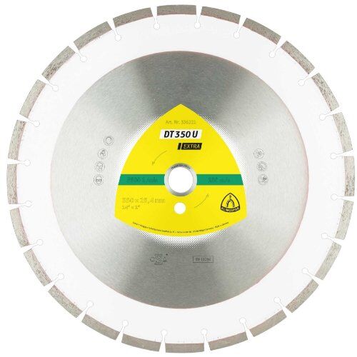  Klingspor DT 350 U Diamantgroßtrennscheiben DT 350 U Diamanttrennscheiben, 300 x 2,8 x 25,4 mm 21 Segmente 40 x 2,8 x 10 mm, Standardverzahnung 12460616