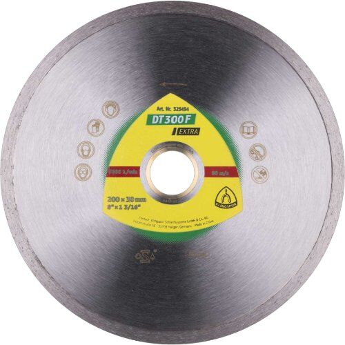  Klingspor Extra DT 300 F Diamanttrennscheiben DT 300 F Diamanttrennscheiben 200 x 1,6 x 30 mm 1,6 x 7 mm geschlossener Rand 12460631