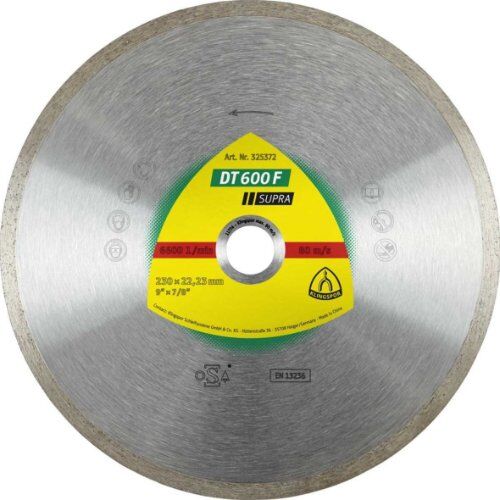  Klingspor Supra DT 600 F Diamanttrennscheiben DT 600 F Diamanttrennscheiben 150 x 1,6 x 22,23 mm 1,6 x 7 mm geschlossener Rand 12460806