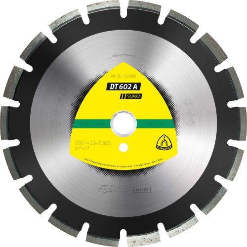  Klingspor Supra DT 602 A Diamantgroßtrennscheiben DT 602 A Diamanttrennscheiben 300 x 2,8 x 25,4 mm 18 Segmente 40 x 2,8 x 10 mm Weitverzahnt 12460846