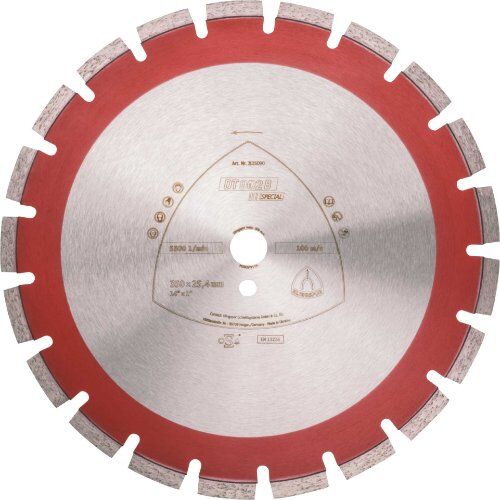  Klingspor Special DT 902 B Diamantgroßtrennscheiben DT 902 B Diamanttrennscheiben 450 x 3,7 x 25,4 mm 26 Segmente 40 x 3,7 x 11 mm Weitverzahnt 12460774