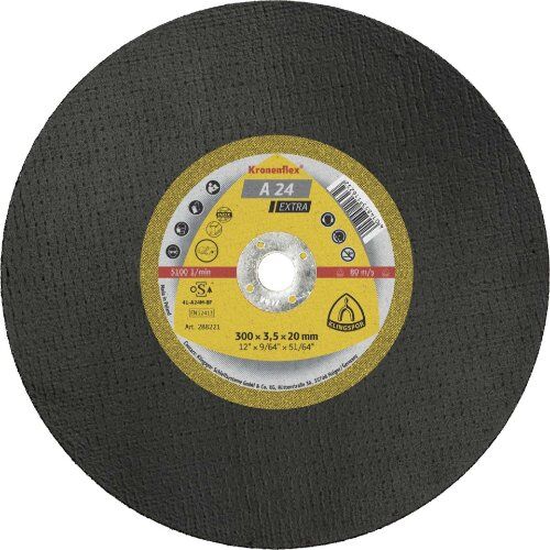  Klingspor A 24 EXTRA Trennscheiben A 24 EX Großtrennscheiben 300 x 3,5 x 22,23 mm gerade 12460886