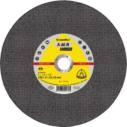  Klingspor A 46 N SUPRA Trennscheibe A 46 N Trennscheiben 125 x 2,5 x 22,23 mm gekröpft 12460943