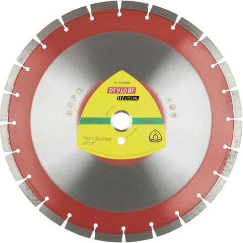  Klingspor Special DT 910 BF Diamantgroßtrennscheiben DT 910 BF Diamanttrennscheiben, 500 x 3,7 x 25,4 mm 35 Segmente 40 x 3,7 x 12 mm, Engverzahnt 12460791